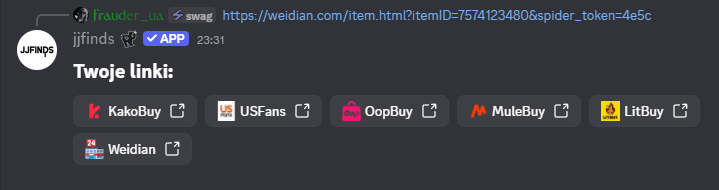 JJFINDS converted shopping agent links