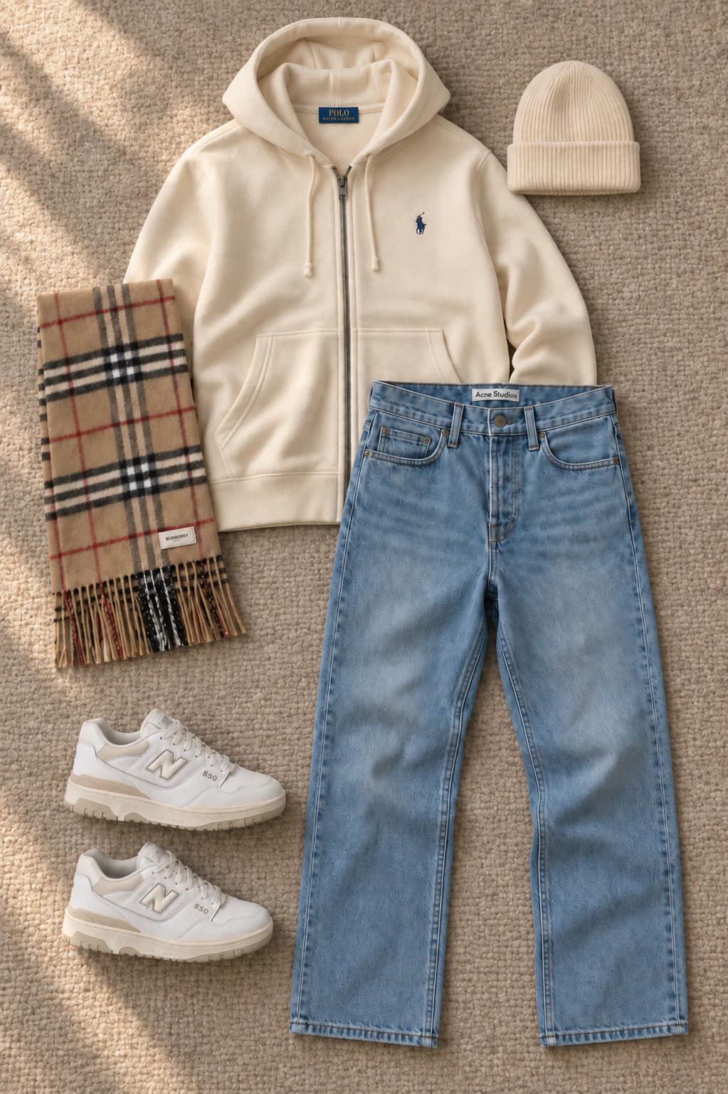 Beige Casual Fit